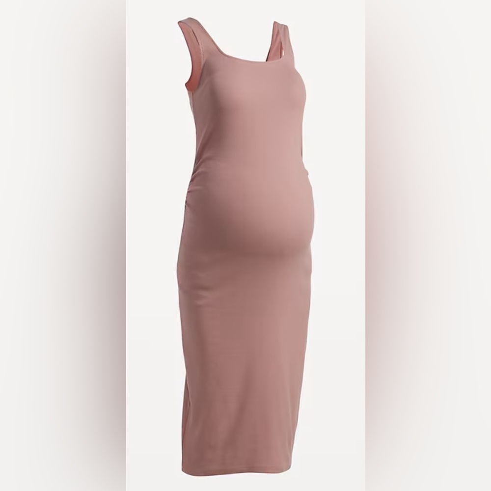 Old Navy Maternity Light Pink Square Neck Sleeveless Dress, small